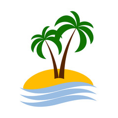 palm logo isolated