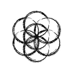 Flower of Life, vector.