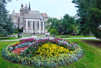 Kosice City autumn view