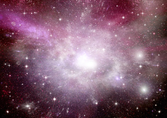 Stars, dust and gas nebula 