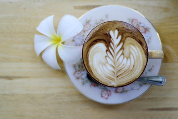 hot coffee art