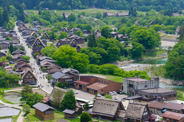 Fototapeta premium Historic Village of Shirakawa-go in spring