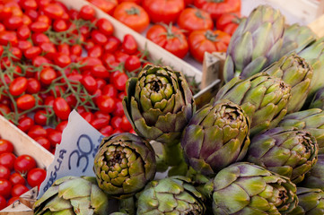 artichokes tomatoes