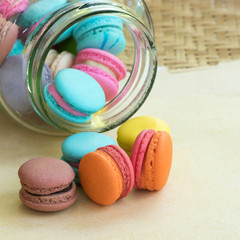 Homemade macaroons dessert