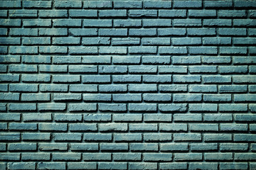 Blue brick wall texture background