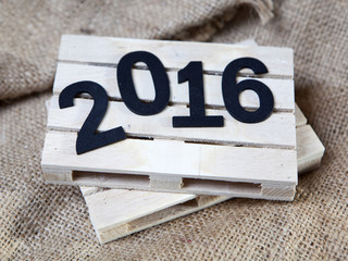 2016 sur palette de recyclage