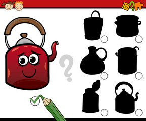 shadows task cartoon for kids