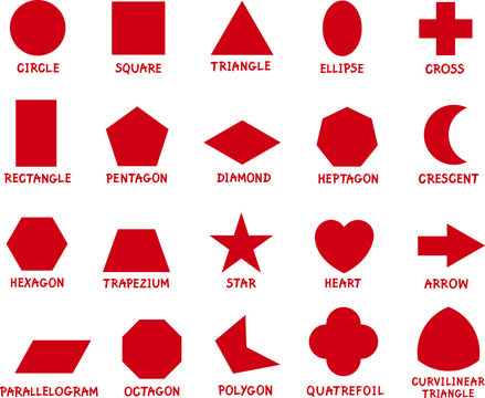 education basic geometric shapes