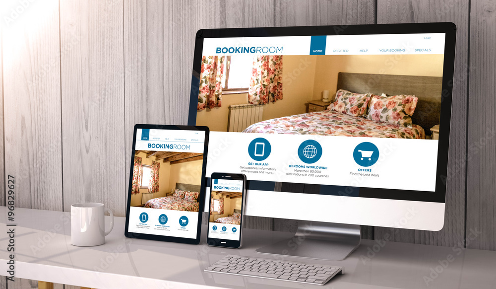 Poster devices responsive with responsive design