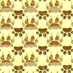 Cat and Dog Textile Pattern. Vector seamless.