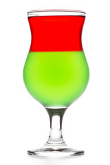 colourful coctail on the white background
