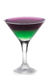 colourful coctail on the white background