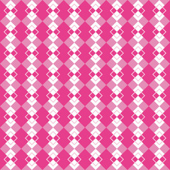 Fun geometric pattern with pink and violet diamonds