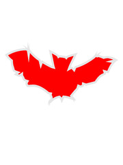 cool design pattern logo symbol bat bat outline