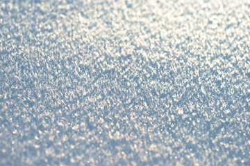 Obraz premium Snow surface close-up