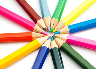 Fototapeta premium set of colored pencils