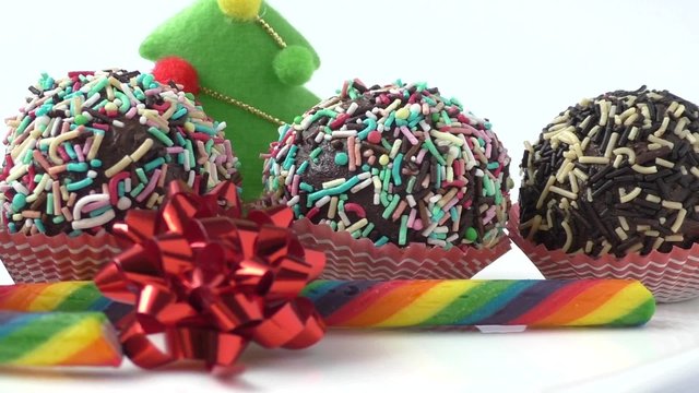 Seasonal festive christmas mini dessert 
