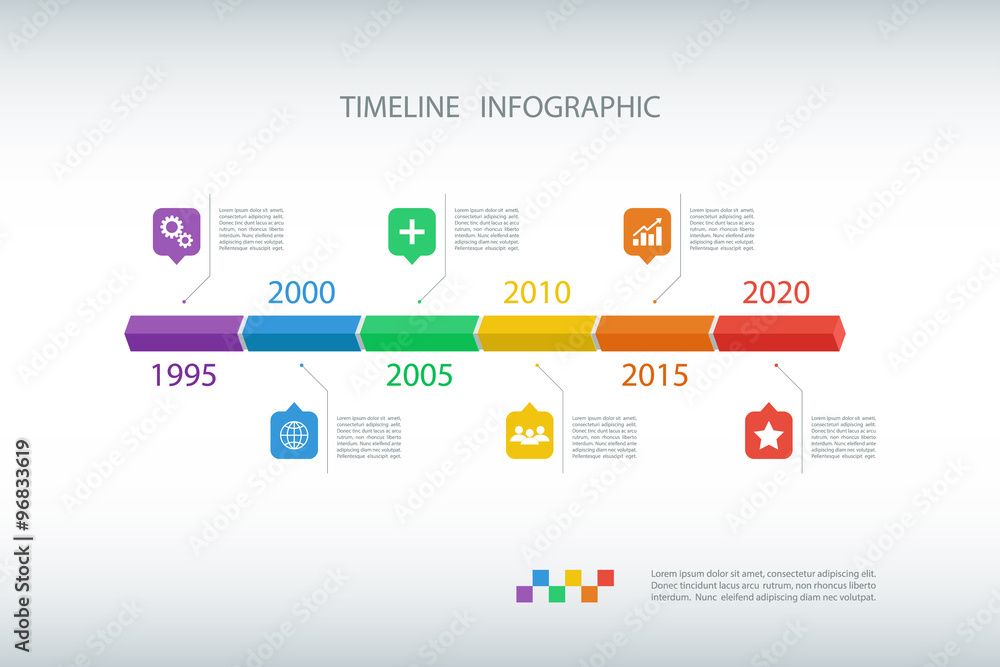 Poster timeline infographic design template.vector illustration for workflow layout, diagram, number option