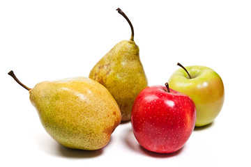 Ripe juicy fruit isolated on white background.