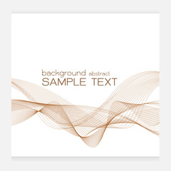 line brown background vector waves abstract