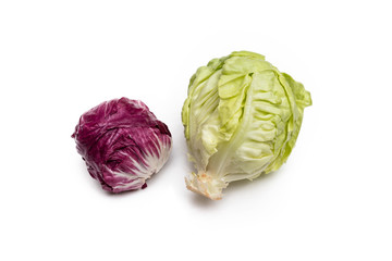 Obraz premium Radicchio e lattuga iceberg 