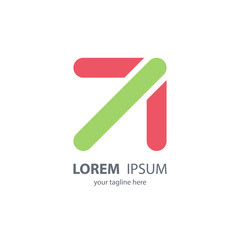 Arrow abstract logo template. Arrow icon. Up arrow. Vector illustration.