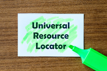 universal resource locator word hightlighted