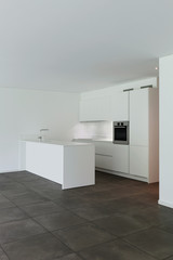 modern apartment, domestic kitchen