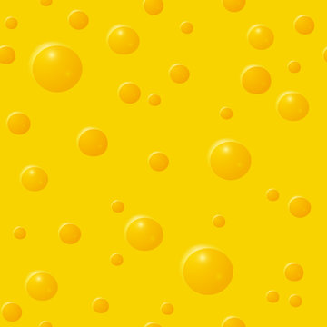 Seamless pattern with cheese texture