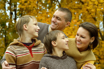 Fototapeta premium Happy smiling family 