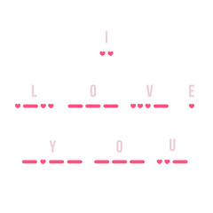 Morse Code I Love You © sudowoodo