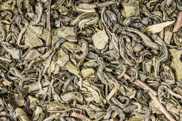 Green tea dry texture.