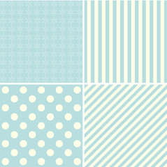 Merry Christmas Holiday Patterns Set.