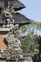 Fototapeta na wymiar Temple in Bali, Indonesia on a beautiful sunny day