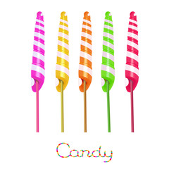 Unicorn twist candies