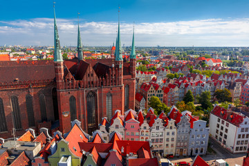 Fototapeta premium St Mary Church in Gdansk, Poland
