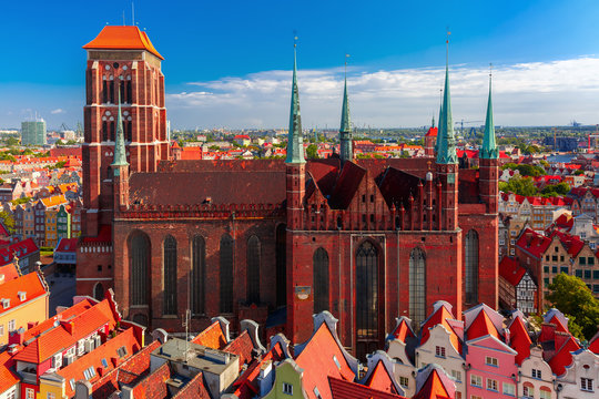 Fototapeta St Mary Church in Gdansk, Poland