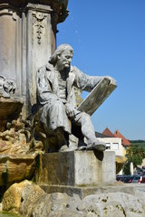 Fototapeta na wymiar View in the city of Würzburg, Bavaria, region Lower Franconia, Germany