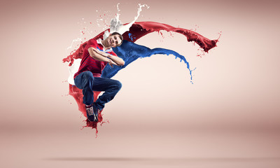 Dancer in jump