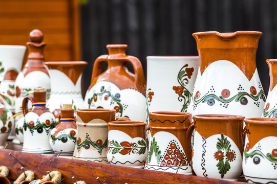Romanian clay pots