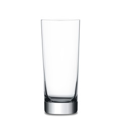 Empty glass, vector illustration 
