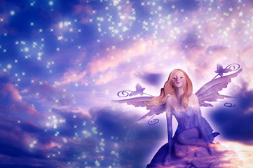 Obraz na płótnie Canvas Elf fairy of dreams