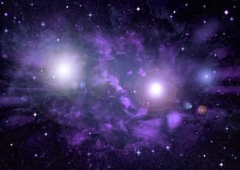 Stars, dust and gas nebula  © marusja2
