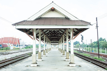 Fototapeta na wymiar Thai railway station 