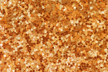 Abstract golden glitter texture background.