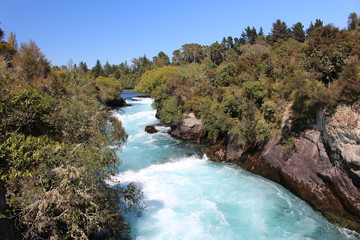 Naklejka na ściany i meble Huka Wasserfall-Neuseeland