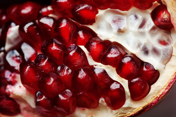 pomegranate on the table