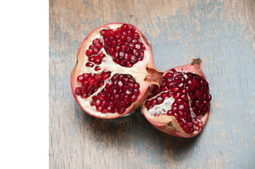 pomegranate on the table
