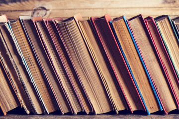 Old hardback books