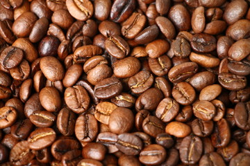 Coffee beans background